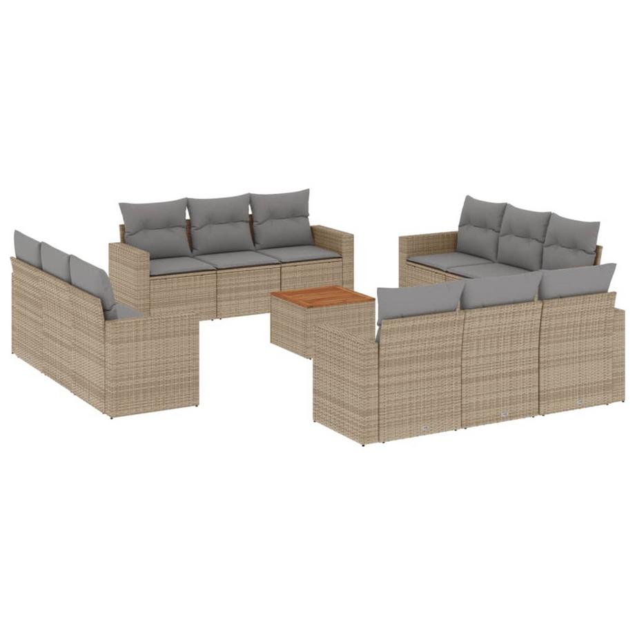 set divano da giardino Polirattan
