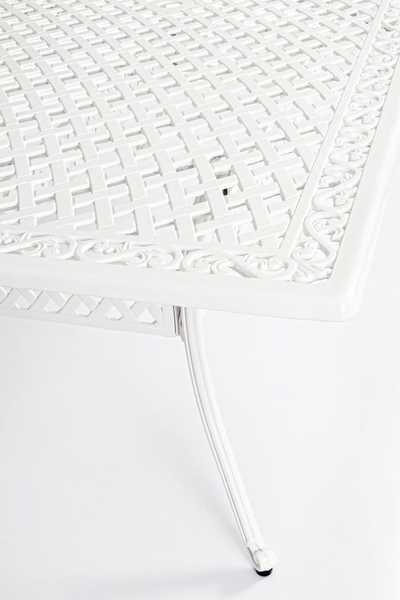 mutoni Table de jardin Ivrea 213x107 blanc  