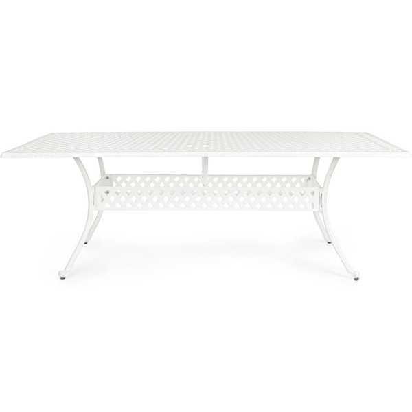 mutoni Table de jardin Ivrea 213x107 blanc  