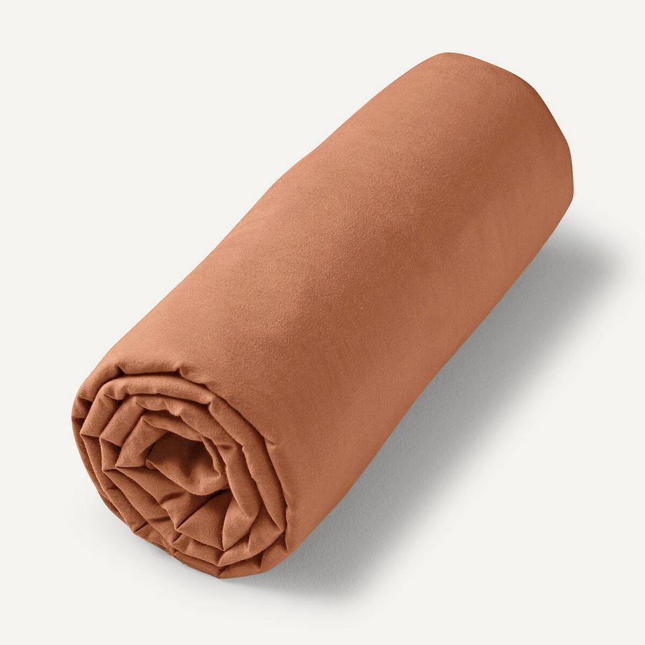 Drap-housse en voile de coton lavé