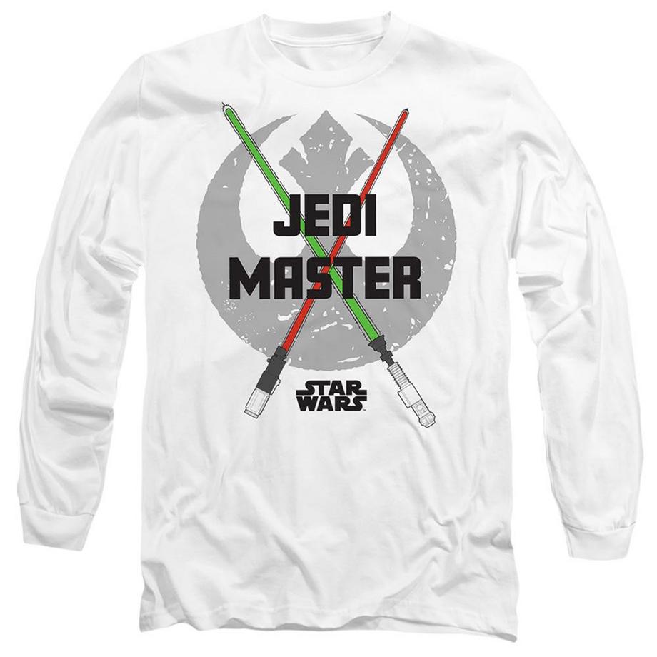 Jedi Master Dad Maglietta Spada Laser Manica Lunga