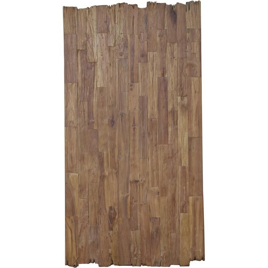 mutoni Tavolo 240x100 cm - teak naturale riciclato - metallo argento antico  