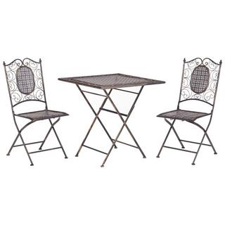 Beliani Bistro Set aus Eisen Retro BORMIO  