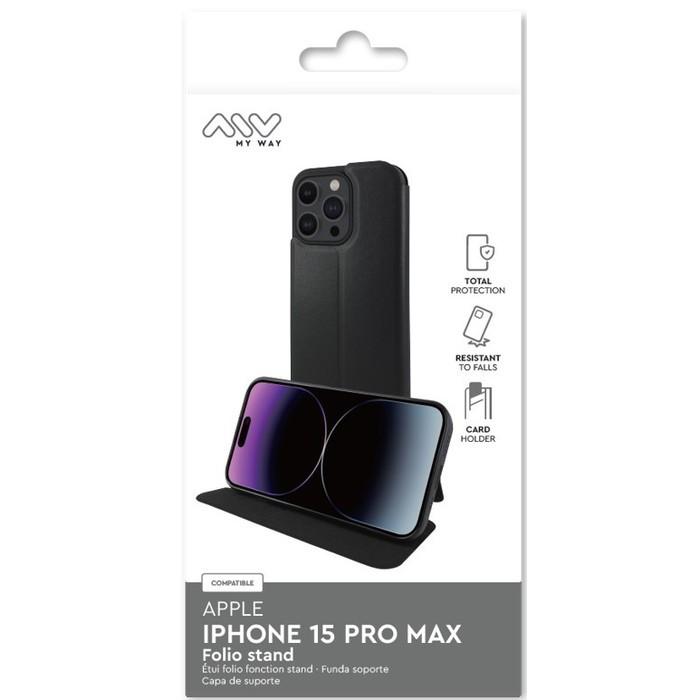 MYWAY  Custodia per iPhone 15 Pro Max supporto 