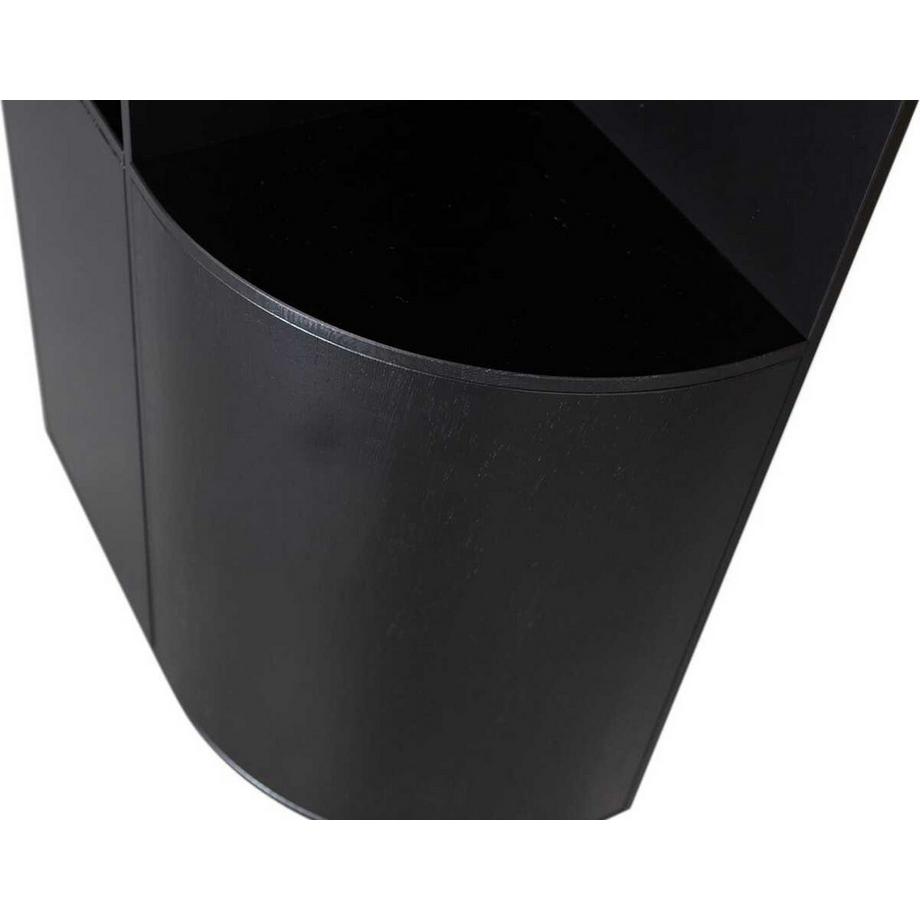 mutoni Schrank Finca rund rechts Kiefer tiefschwarz  