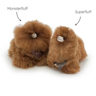 Inkari  Peluche Alpaga Mini (15 cm) - Fluff Monster - Hazelnut 