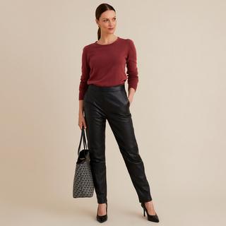 La Redoute Collections Pantalon 7/8 Cuir de Mouton  