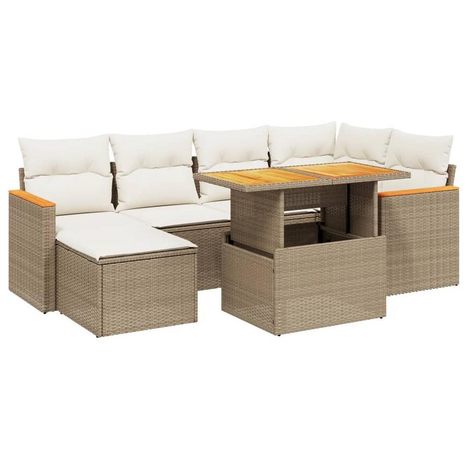 set divano da giardino Polirattan