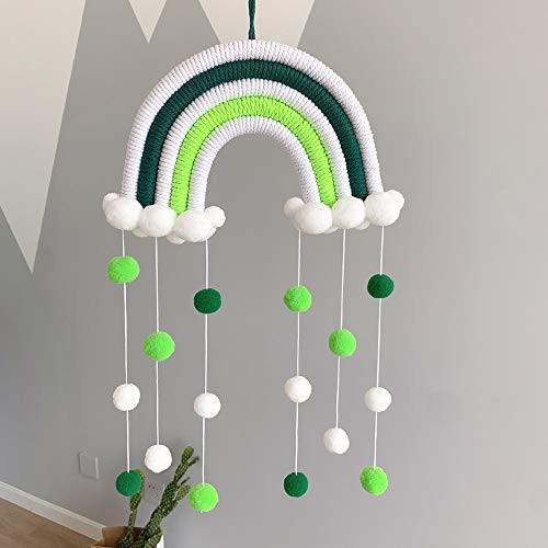 Alopini Makramee Regenbogen Wandbehang Heimdekoration Boho Raumdekoration  