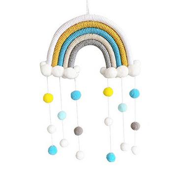 Makramee Regenbogen Wandbehang Heimdekoration Boho Raumdekoration