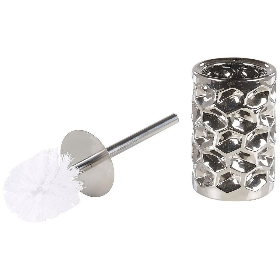 Beliani Badaccessoires Set 5-teilig aus Keramik Glamourös TIRUA  