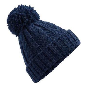 Zopfmuster Melange Beanie