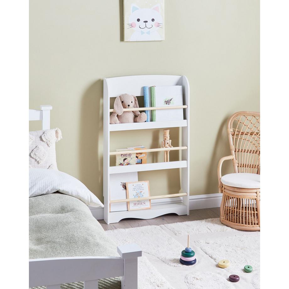 Beliani Wandregal aus MDF-Platte Landhausstil LILOET  