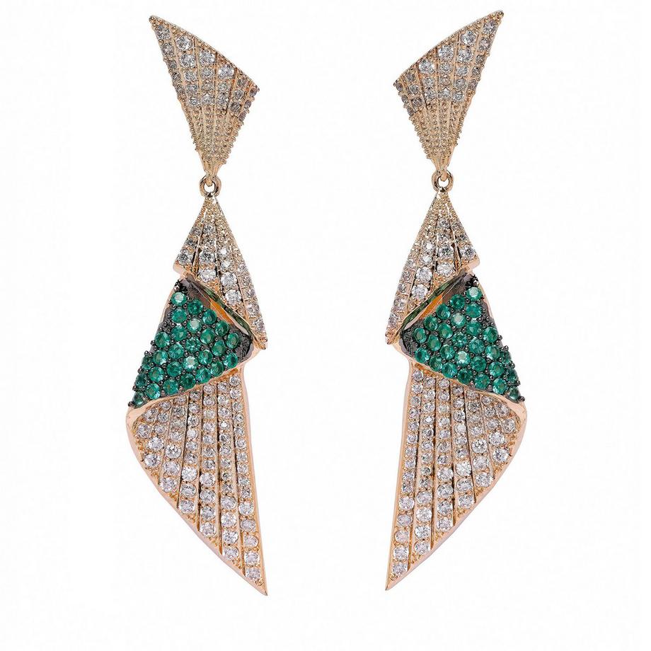 Diva Luxury Muschel-Hängeohrringe