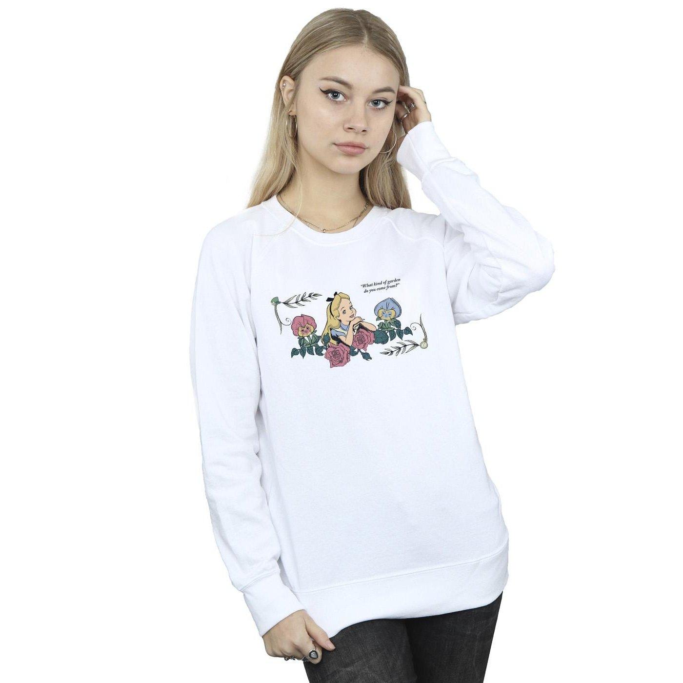 Disney  Sweat ALICE IN WONDERLAND WHAT KIND OF GARDEN 