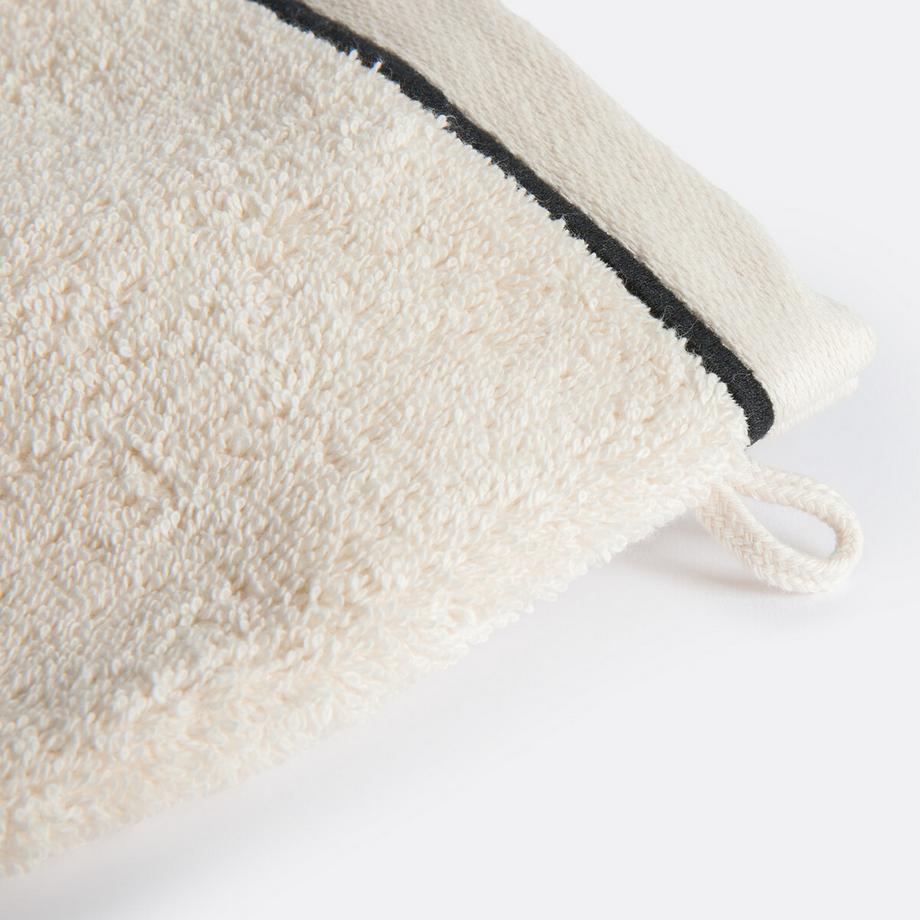 La Redoute Intérieurs Lot 2 gants de toilette en coton peigné 675 gr/m2  