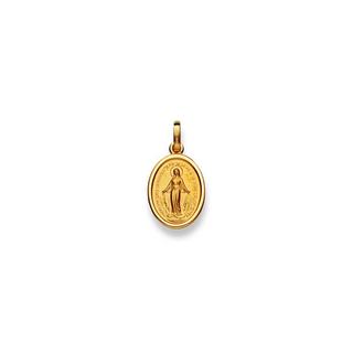 MUAU Schmuck  Pendentif L'or jaune miraculeux 750, 19x9mm 