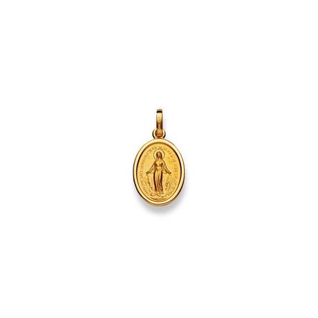 MUAU Schmuck  Pendentif L'or jaune miraculeux 750, 19x9mm 