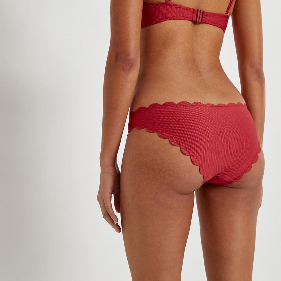 La Redoute Collections Slip bikini con bordo smerlato  
