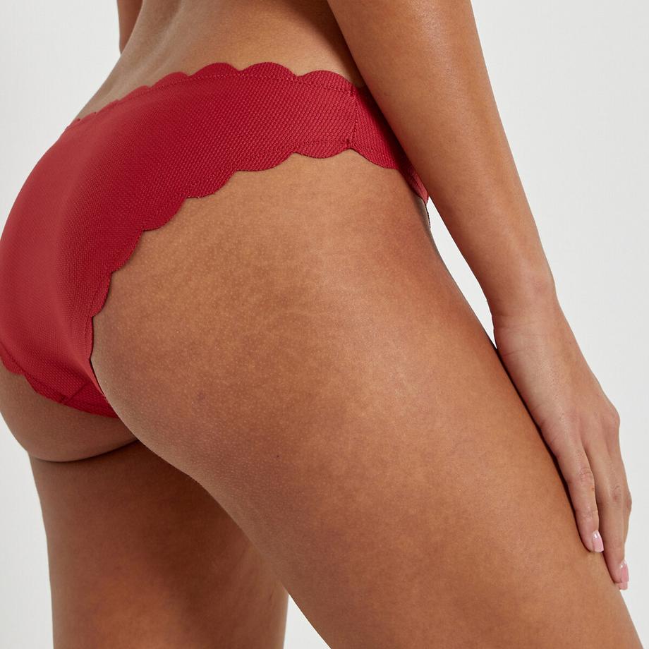 La Redoute Collections Slip bikini con bordo smerlato  