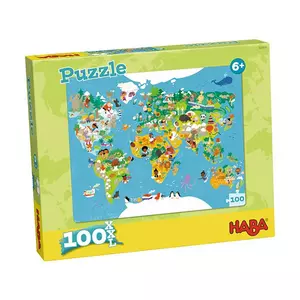 Puzzle Puzzle Weltkarte (100Teile)