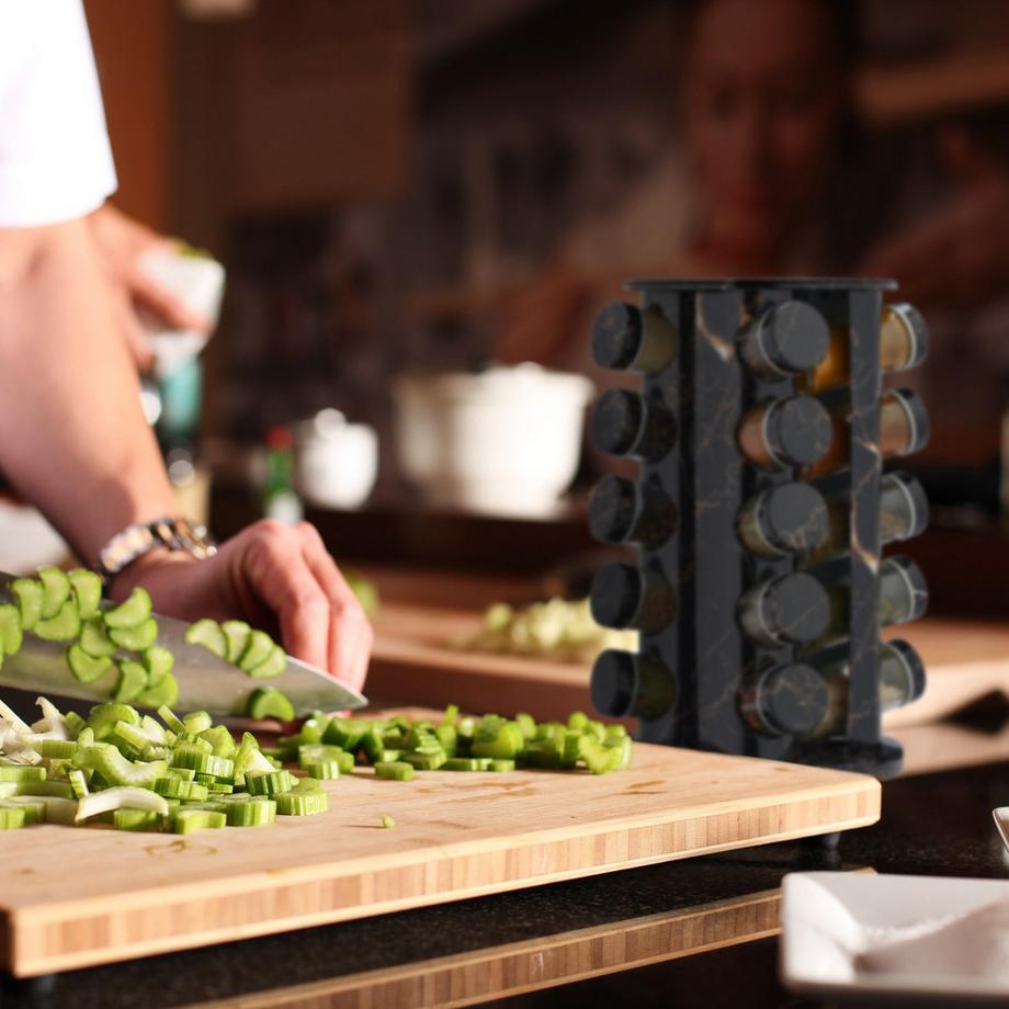 Northix Carrousel à épices aspect marbre  