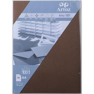 Artoz ARTOZ Papier 1001 A4 107796146 100g, braun 5 Blatt  