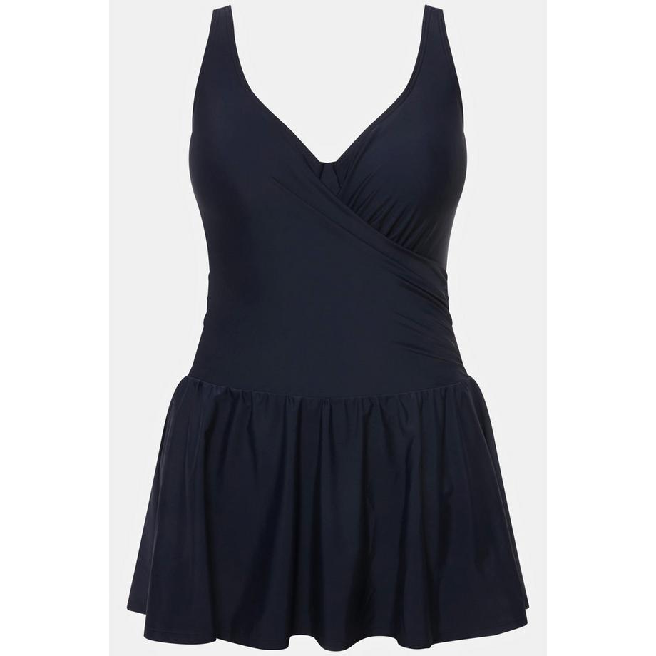 Ulla Popken Robe de Bain Armatures Bonnets Souples Fronces Recyclée  