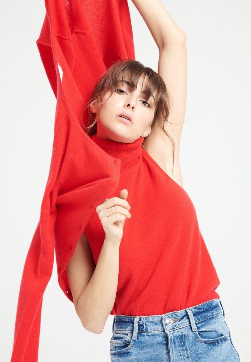 Studio Cashmere8 LILLY 13 Ärmelloser Rollkragenpullover  