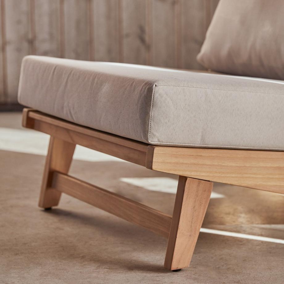 Tikamoon Fauteuil de jardin en teck massif Olia  