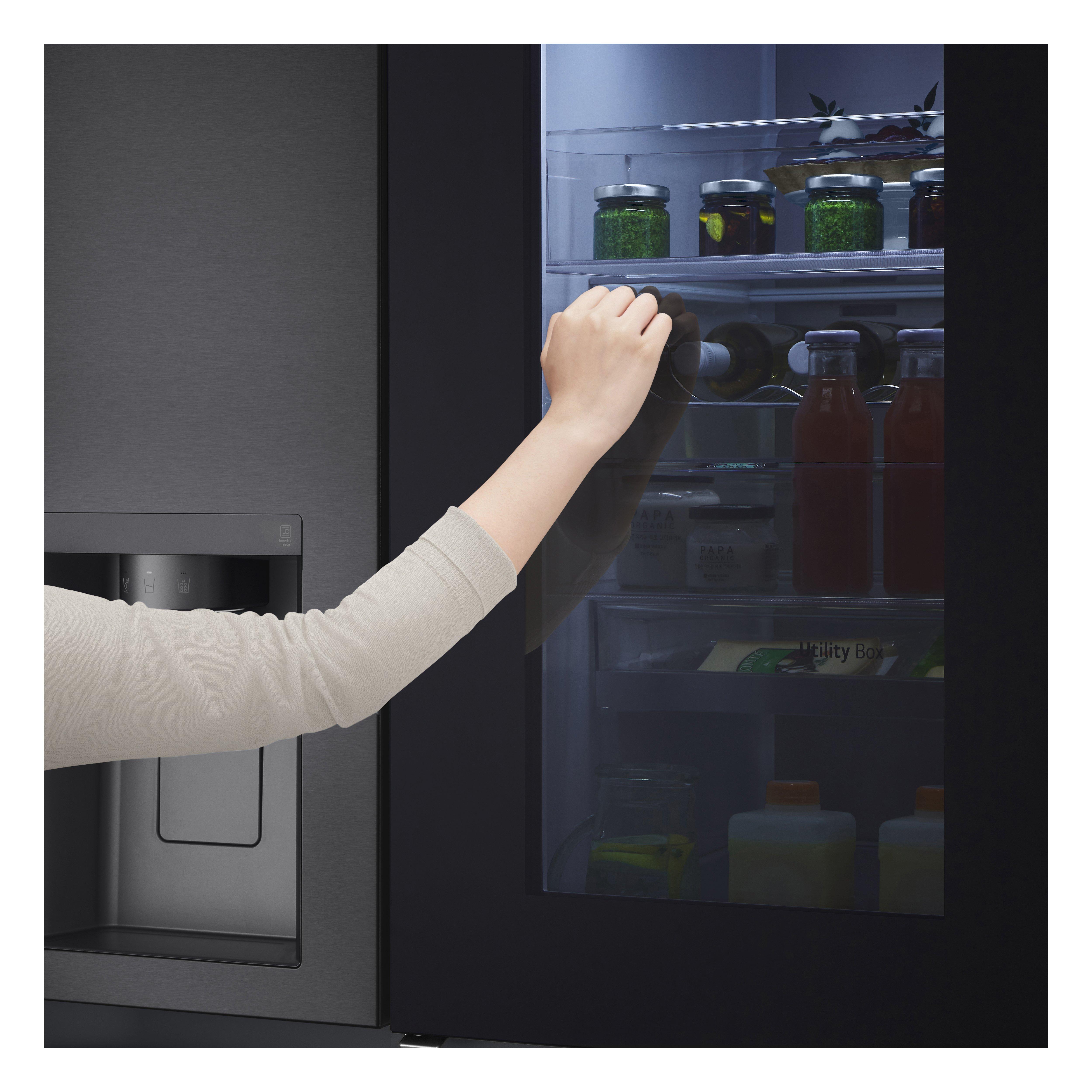 LG LG GSXV90MCDE frigo américain Pose libre 635 L E Noir  