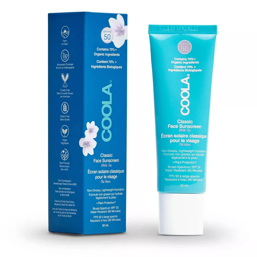 Coola Classic Face Sunscreen White Tea SPF50 50 ml