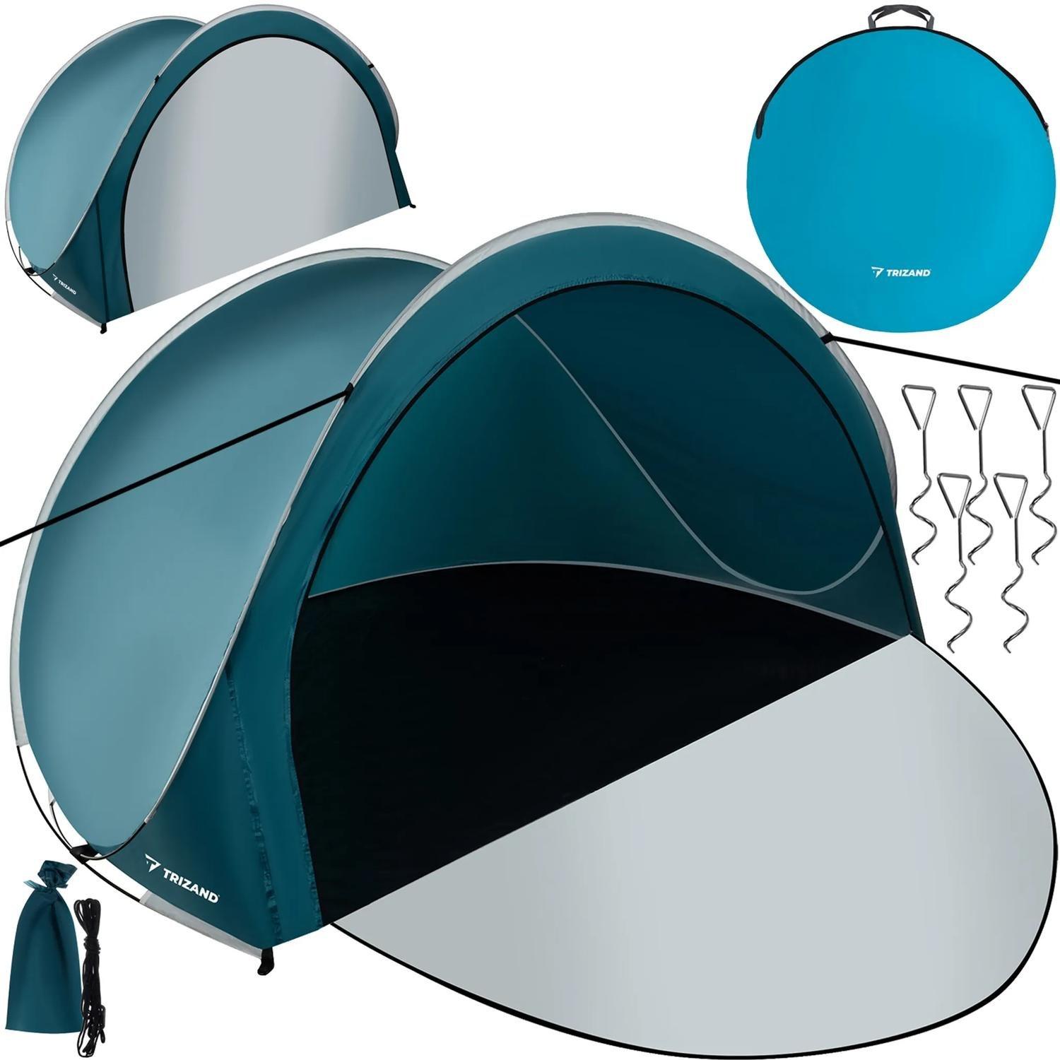 Malatec  Tente de plage 200 x 120 x 110 cm - 3 personnes 