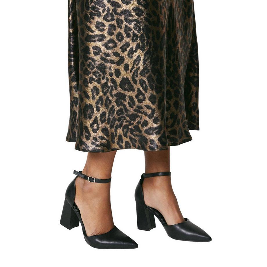 Dorothy Perkins Blanche Sandales à Bout Pointu et Talon Bloc  