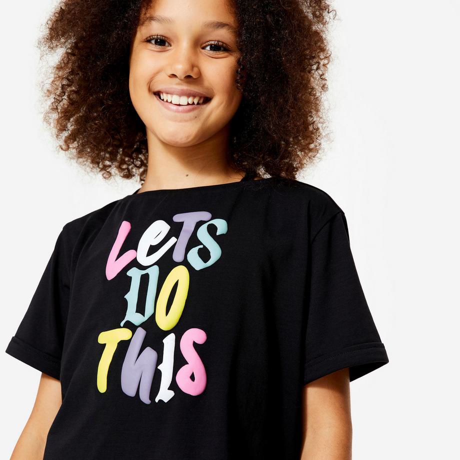 DOMYOS  Crop top bambina modern jazz dance poliestere 