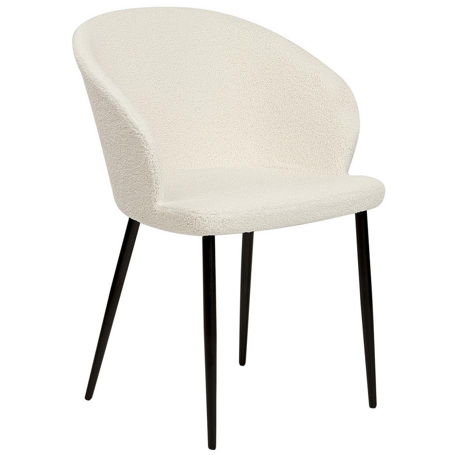 Beliani Lot de 2 chaises de salle à manger en Bouclé  MASON  