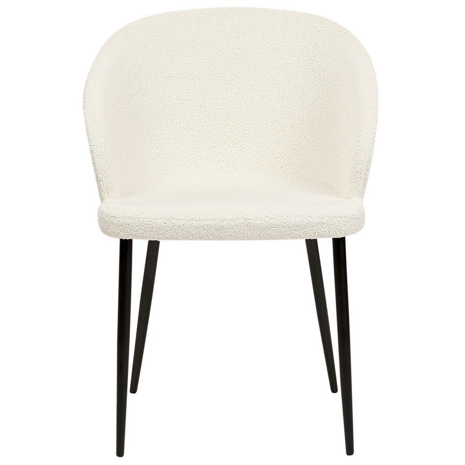 Beliani Lot de 2 chaises de salle à manger en Bouclé  MASON  