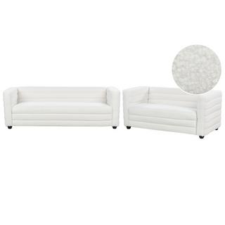 Beliani Wohnzimmer Set aus Bouclé Modern HOFN  