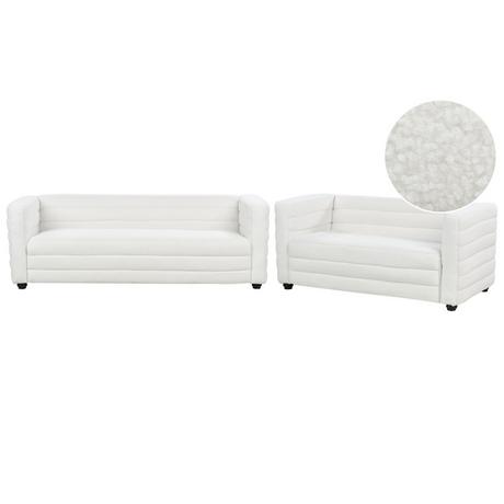 Beliani Wohnzimmer Set aus Bouclé Modern HOFN  