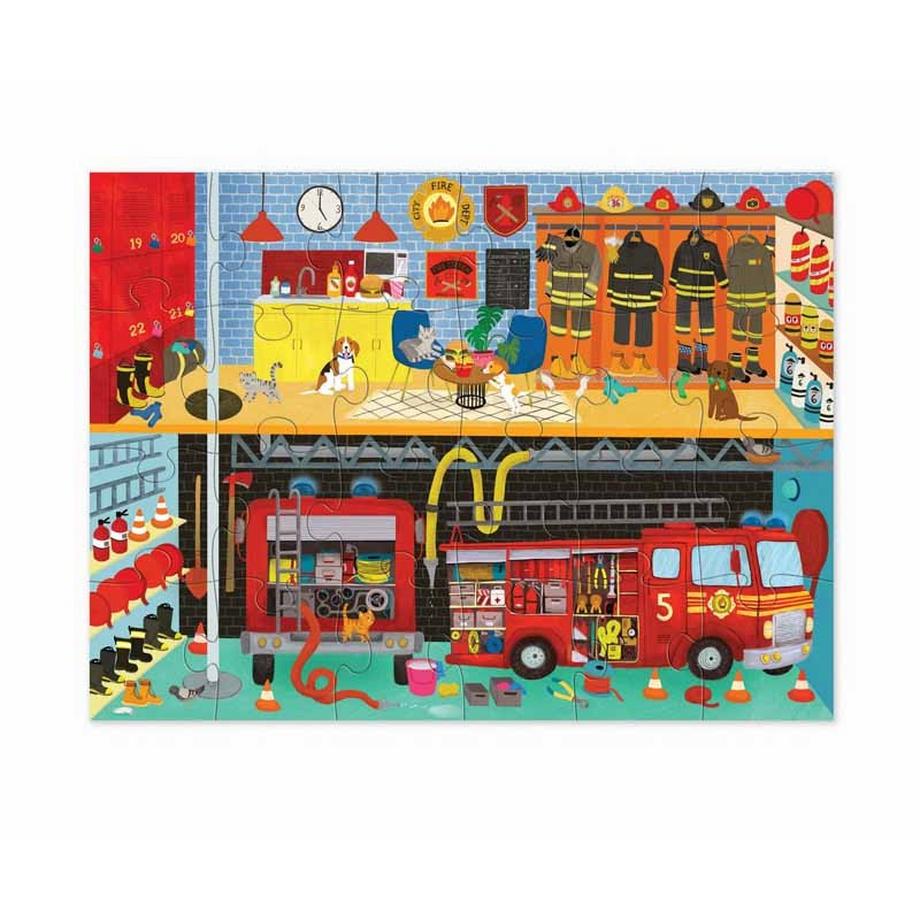 Puzzle 24 pc, Feuerwehrhaus