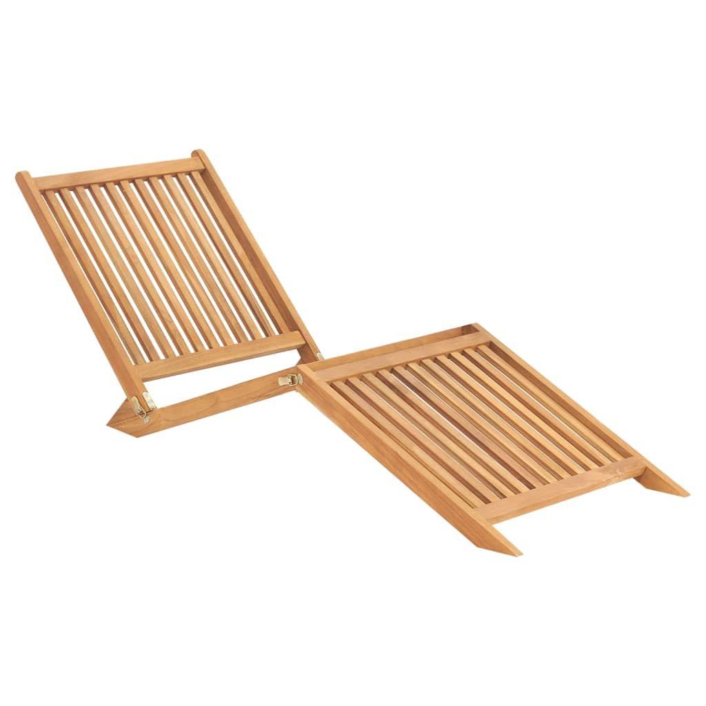 VidaXL Chaise longue bois  