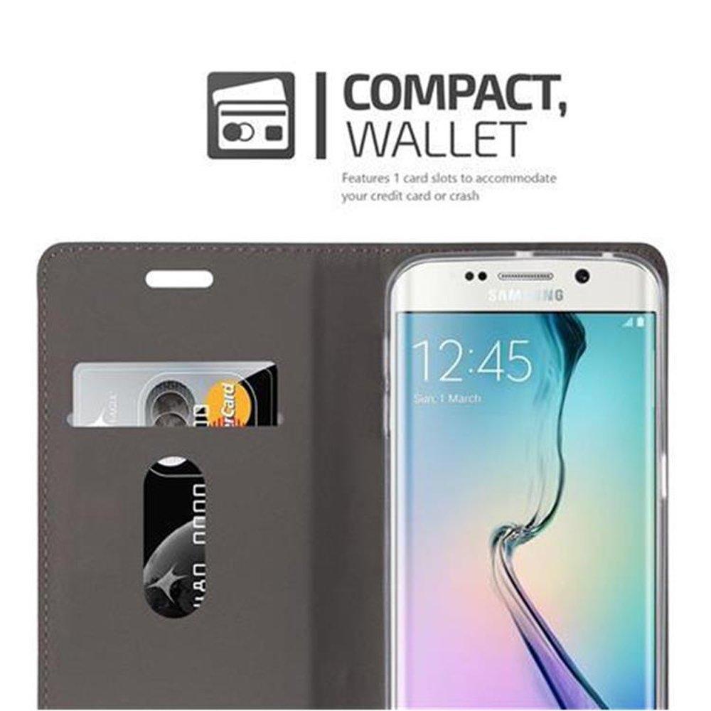 Cadorabo  Housse compatible avec Samsung Galaxy S6 EDGE - Coque de protection avec fermeture magnétique, fonction de support et compartiment pour carte 