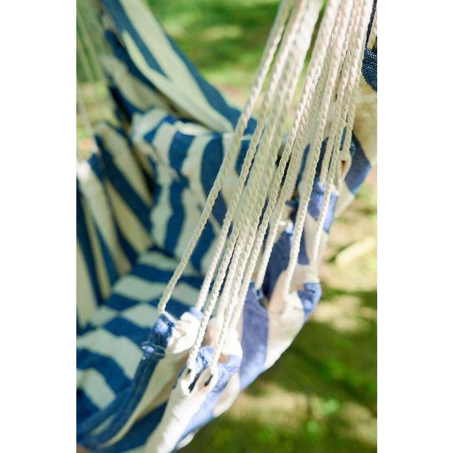 mutoni Fauteuil suspendu Tobago bleu-blanc  