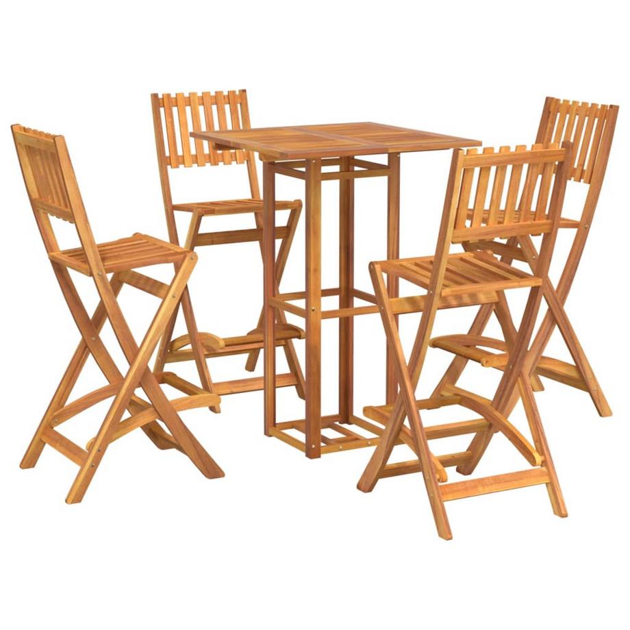 VidaXL set da bar per esterni Legno di acacia  