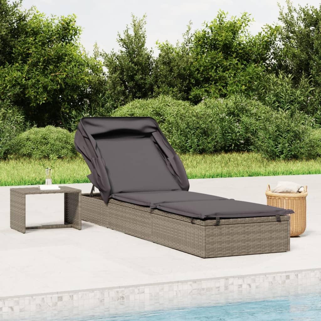 VidaXL Sonnenliege poly-rattan  