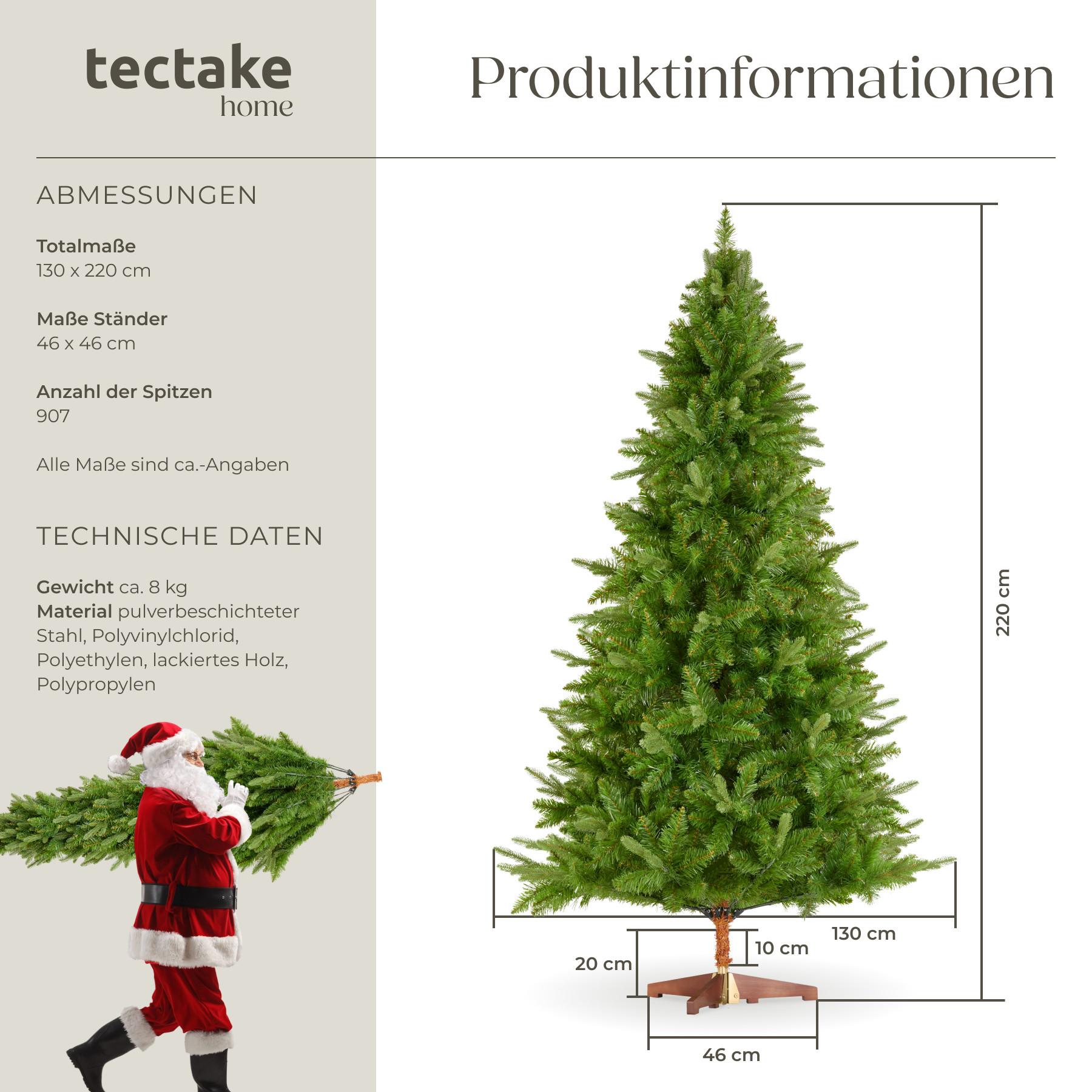 Tectake Sapin de Noël artificiel CUPID, aiguilles moulées par injection  