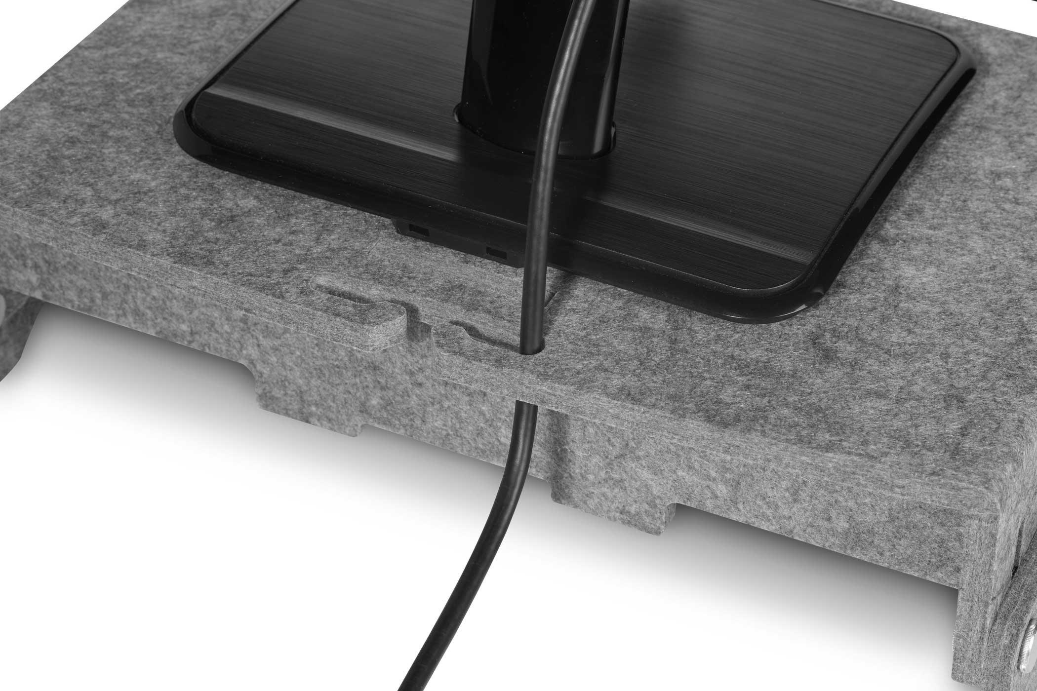 BakkerElkhuizen  Q-riser 110 Circular 76,2 cm (30") Scrivania Grigio 