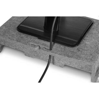 BakkerElkhuizen  Q-riser 110 Circular 76,2 cm (30") Scrivania Grigio 