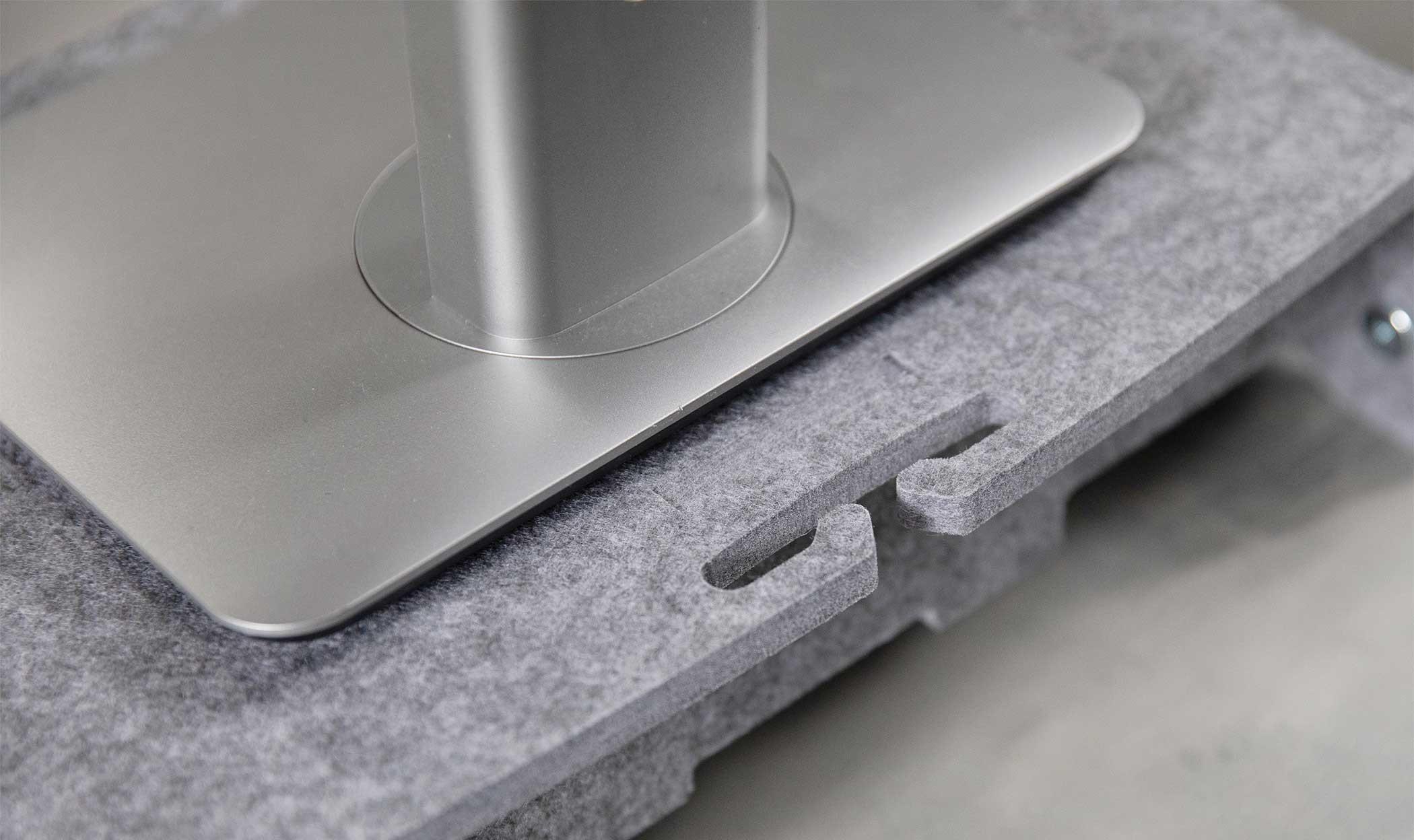 BakkerElkhuizen  Q-riser 110 Circular 76,2 cm (30") Scrivania Grigio 