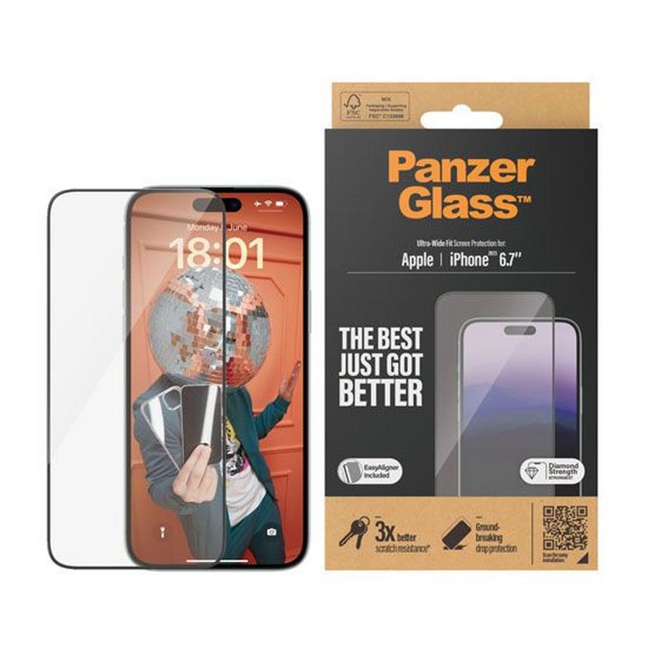 PanzerGlass  Verre pour iPhone 15 Plus UWF 